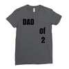 dad of 2 Ladies Fitted T-Shirt