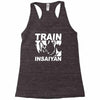 silver edition train insaiyan dragonball z insane bodybuilding goku Racerback Tank