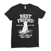 Best Friend Golden Ladies Fitted T-Shirt