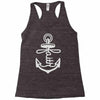 anchored faith (2) Racerback Tank