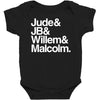 a litle life book white logo Baby Bodysuit