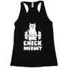 gym cat workout Racerback Tank