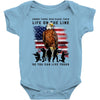 Honor Those Who Place Their Life On The Line Baby Bodysuit