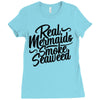 real mermaids smoke seaweed Ladies Fitted T-Shirt
