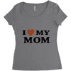 i love my mom Women's Triblend Scoop T-shirt