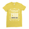 vintage made in 1988 perfectly aged a living legend Ladies Fitted T-Shirt