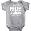 born to ride funny Baby Onesie