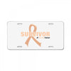 Survivor Of Uterine Cancer License Plate