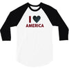 I Love America 3/4 Sleeve Shirt