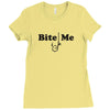 bite me Ladies Fitted T-Shirt