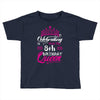 Celebrating With the 8th Birthday Queen Toddler T-shirt