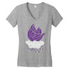 doves in mourning Women's V-Neck T-Shirt