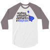 anything unrelated elephants 3/4 Sleeve Shirt