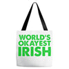 world's okayest irish Tote Bags