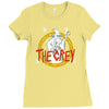the grey Ladies Fitted T-Shirt