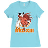 cosmo canyon reds Ladies Fitted T-Shirt