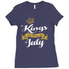 kings are born in july Ladies Fitted T-Shirt