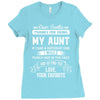 Dear Auntie, Thanks For Being My Aunt Ladies Fitted T-Shirt