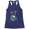 who loves husky Racerback Tank
