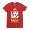 i like big monster cars Ladies Fitted T-Shirt