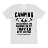 Camping Where Friends And Marshmallow Get Toasted At The Same Time All Over Women's T-shirt