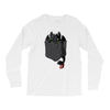 pocket toothless Long Sleeve Shirts