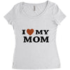 i love my mom Women's Triblend Scoop T-shirt