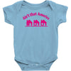 tribut t shirt john mellencamp   kleine rosa h&auml;user Baby Onesie