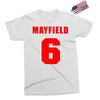 baker mayfield new jersey number Exclusive T-shirt