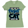 I May Not Be Perfect But My Cat Loves Me Ladies Fitted T-Shirt
