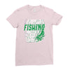 talk to myself fishing Ladies Fitted T-Shirt