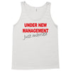 under new management just married mens black wedding present husband t Tank Top