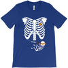 pregnant skeleton baby costume halloween maternity ninja ladies T-Shirt