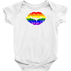 lips  rainbow lgbt gay culture Baby Onesie