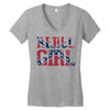 rebel girl Women's V-Neck T-Shirt