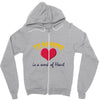 teaching is a work of heart Zipper Hoodie