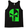 mad engine marvel brand punisher scar glow in the dark Tank Top