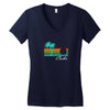 cabo san lucas distressed Women's V-Neck T-Shirt
