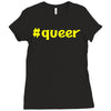 hashtag queer Ladies Fitted T-Shirt