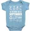 Born In September Baby Onesie