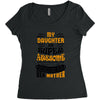 My Daughter Is Super Awesome Her Mother Women's Triblend Scoop T-shirt