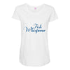 fish whisperer funny Maternity Scoop Neck T-shirt