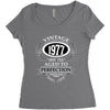 vintage quality without compromise 1977 aged to perfection Women's Triblend Scoop T-shirt