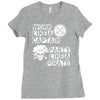 work like a captain party like a pirate Ladies Fitted T-Shirt