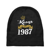 kings are born in 1987 Baby Beanies