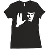 spock star trek leonard nimoy tribute Ladies Fitted T-Shirt