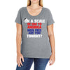 on a scale of one to america how free are you tonight Ladies Curvy T-Shirt