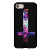 inverted galaxy cross funny  religion banter space fashion new iPhone 8 Case