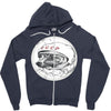 lakika dog Zipper Hoodie