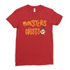 monster ghost Ladies Fitted T-Shirt